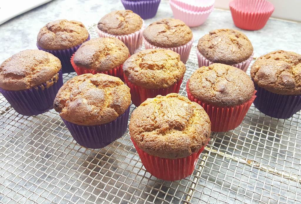 Muffins veganos de calabaza y almendras #vegan #muffins #pumpkin&nbsp;#almonds
