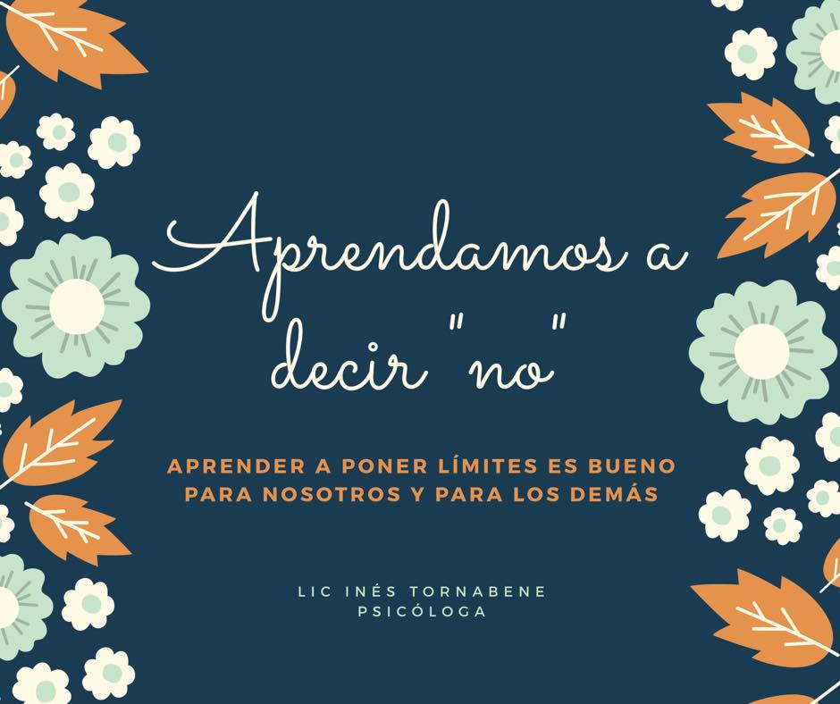 aprender a decir no